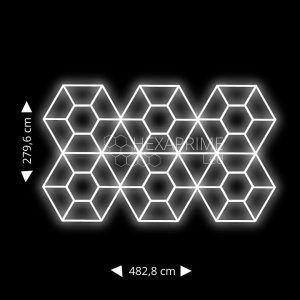 Φωτιστικό Hexaprime Led - Γεωμετρικό σχέδιο 8 - Image 1