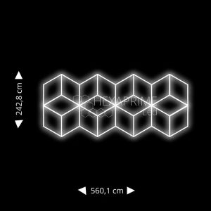 Φωτιστικό Hexaprime Led - Γεωμετρικό σχέδιο 6 - Image 1